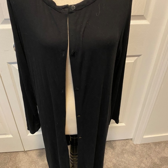 Women’s size L button down long Cardigan - Picture 2 of 7